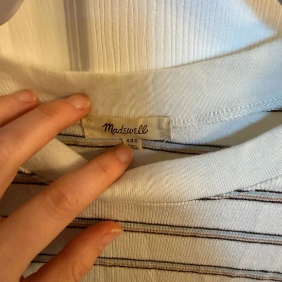 Madewell Long Sleeve Shirt - Stripes - Picture 2 of 5
